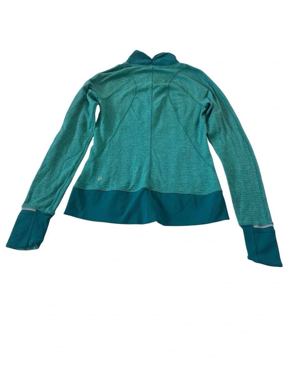 Lululemon Runderful 1/2 Zip Mini Check Pique Hunter Green Pullover